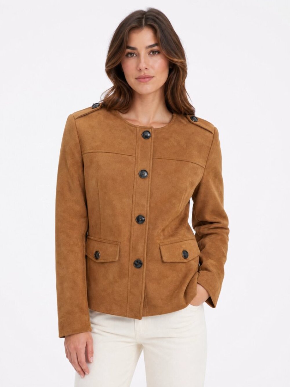 Avec Les Filles Camel Suede Jacket – Size M